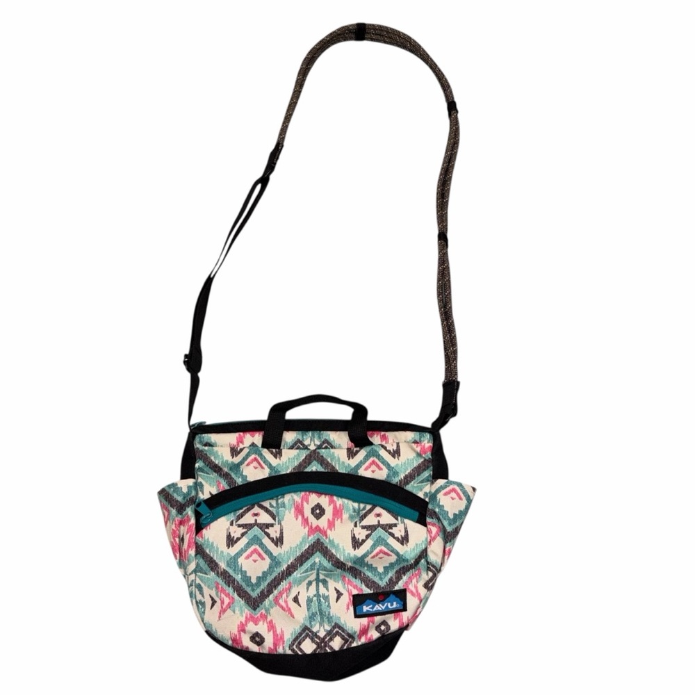 Kavu Ikat Canvas Crossbody Purse Bag Shoulder Bag - Picture 1 of 10